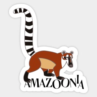 Coati from Brazil Amazoonian dreams Sticker